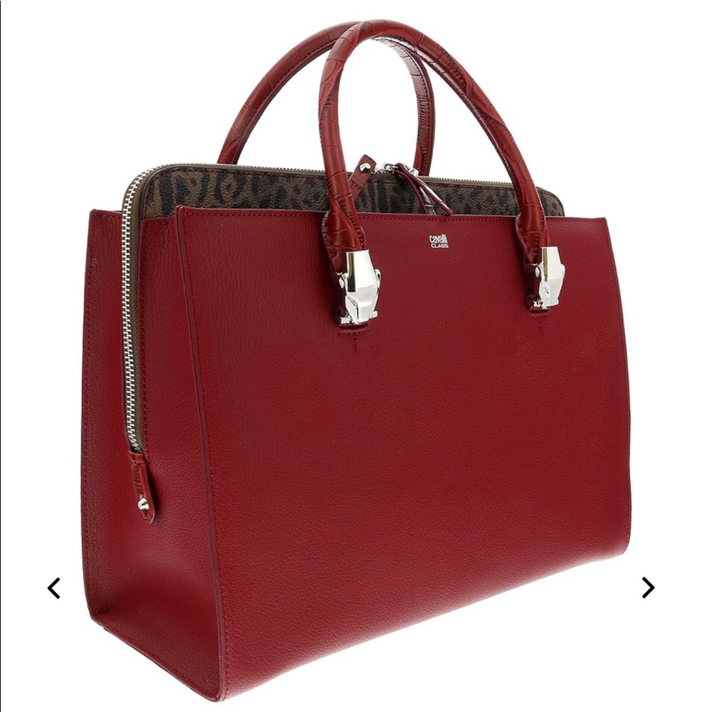 Roberto Cavalli Red Satchel